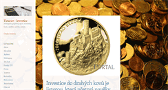 Desktop Screenshot of finance-investice.cz
